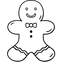 gingerbread cookie icon