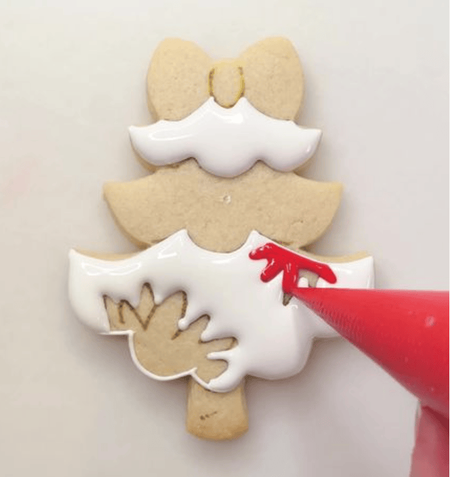 Icing the Tree Cookie